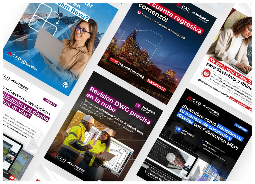 Plan de contenidos mensuales para redes sociales de Mcad