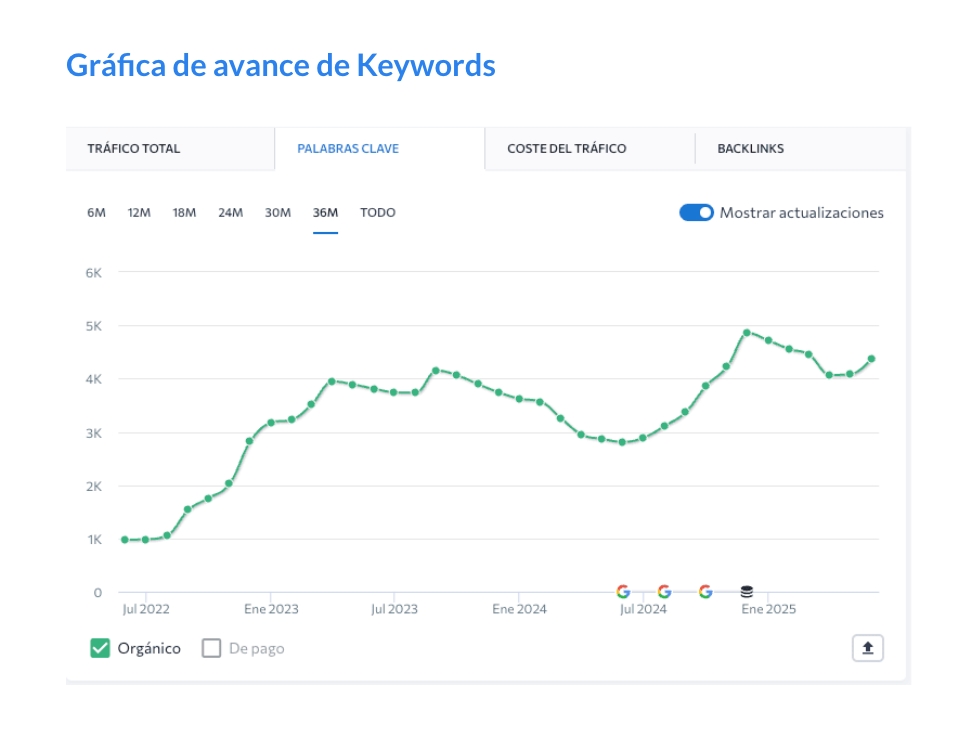 resultados seo Microcad