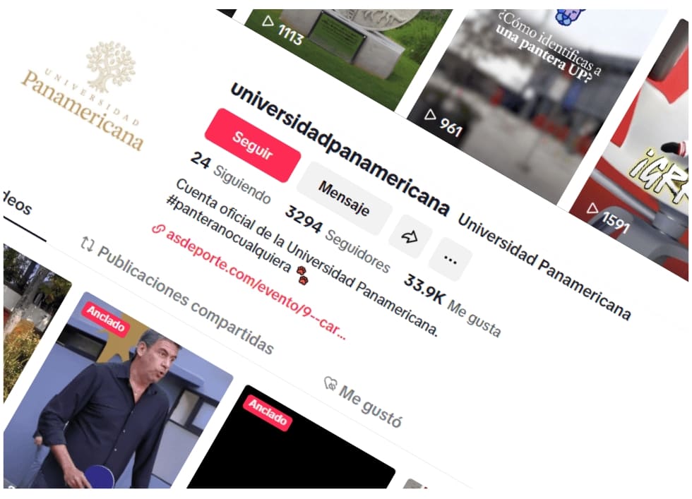 Plan de contenidos mensuales para redes sociales de Universidad Panamericana