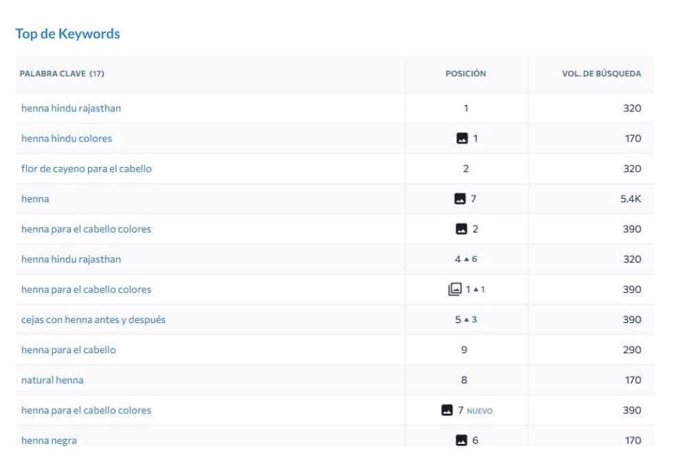 posicionamiento SEO para Sidharta