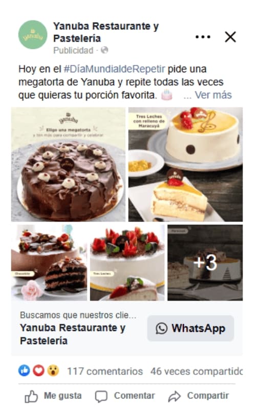 Plan de contenidos para redes sociales de Yanuba