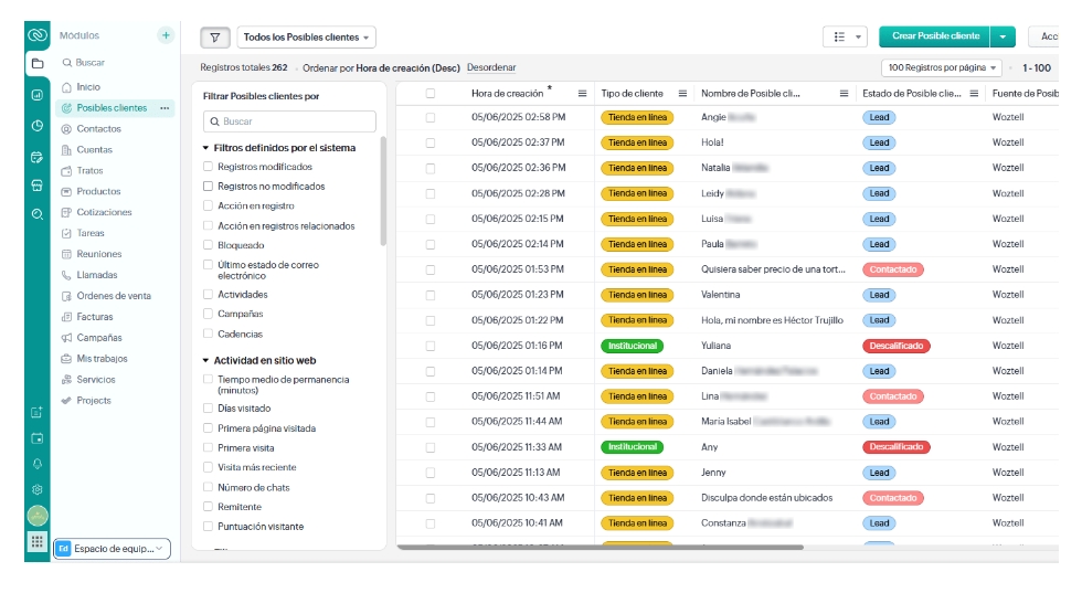 Flujo de mensajes automáticos en WhatsApp con Woztell
