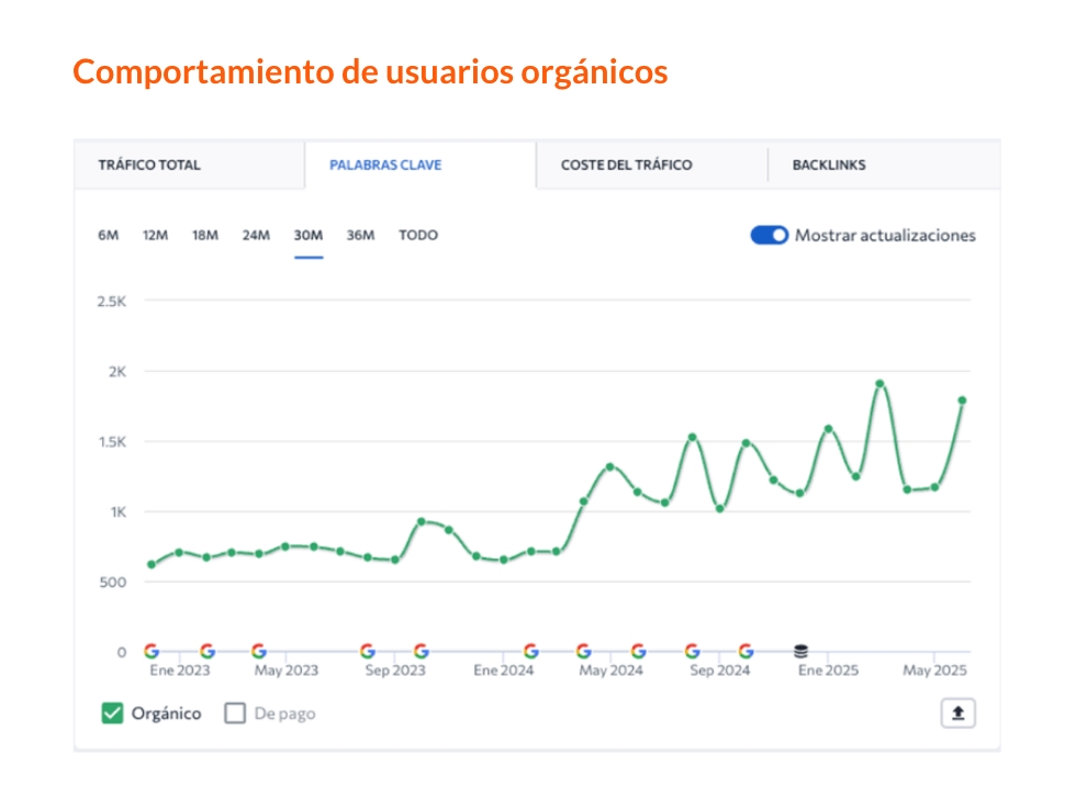 Mejora de posicionamiento SEO para Yanuba en buscadores